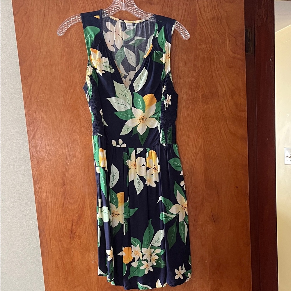 Old Navy Floral Navy Dress